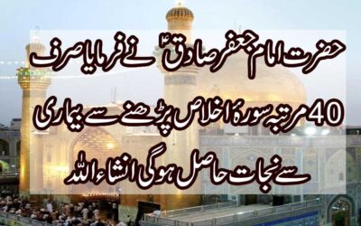 Surah Ikhlas Ka Wazifa